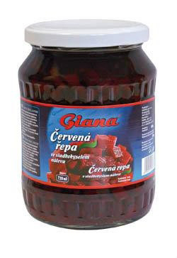 Giana Červená repa kocky 6 x 720 ml