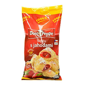 DON PEPPE Taštičky/Pirohy s jahodami mraz. 1 kg