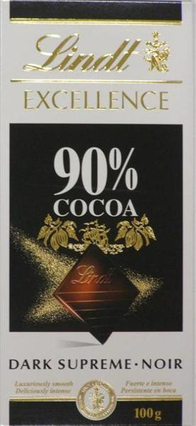 Lindt Excellence 90% cocoa čokoláda 100 g