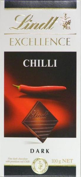 Lindt Excellence chili čokoláda 100 g