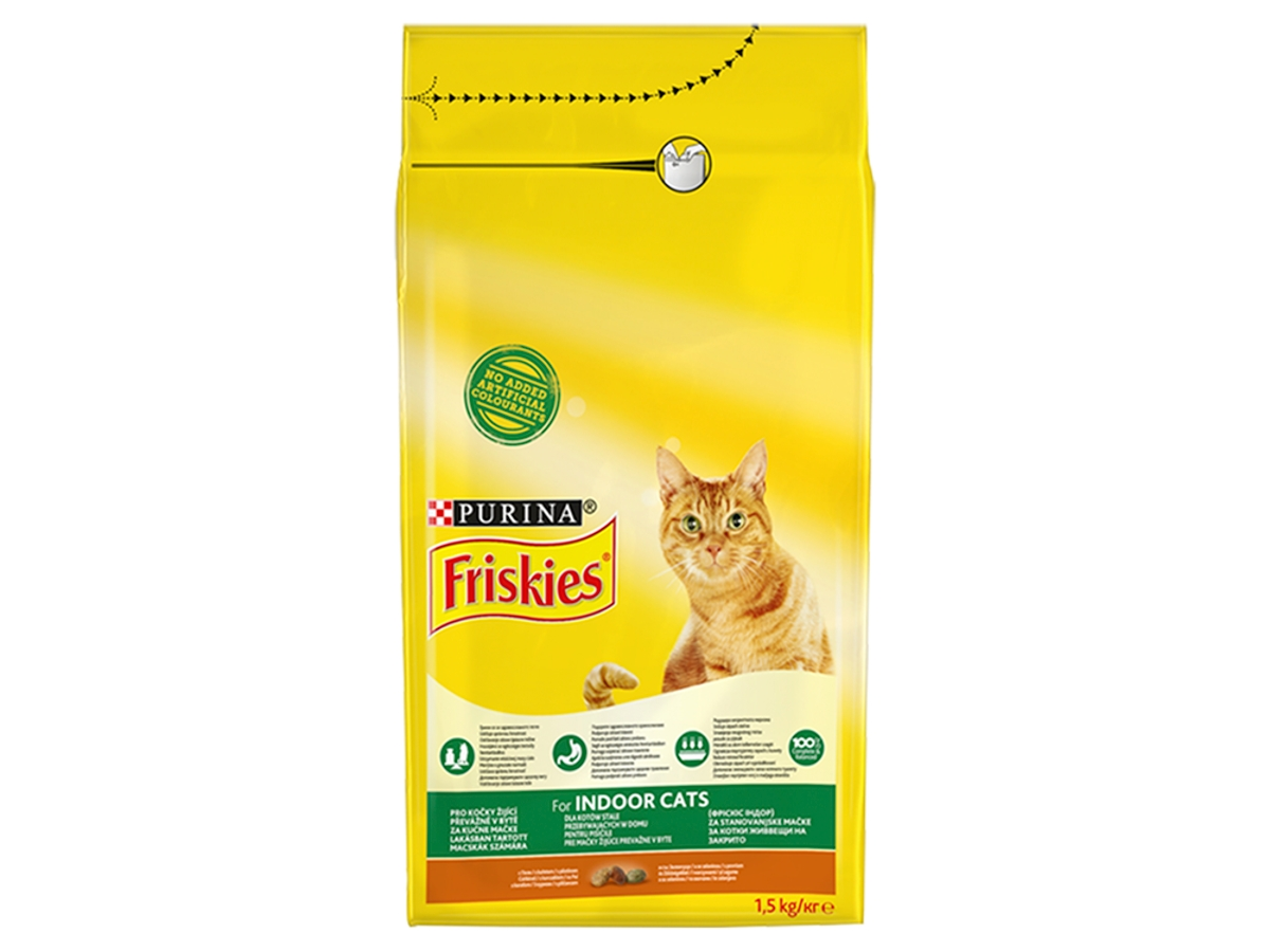 Friskies Indoor granuly 1,5 kg