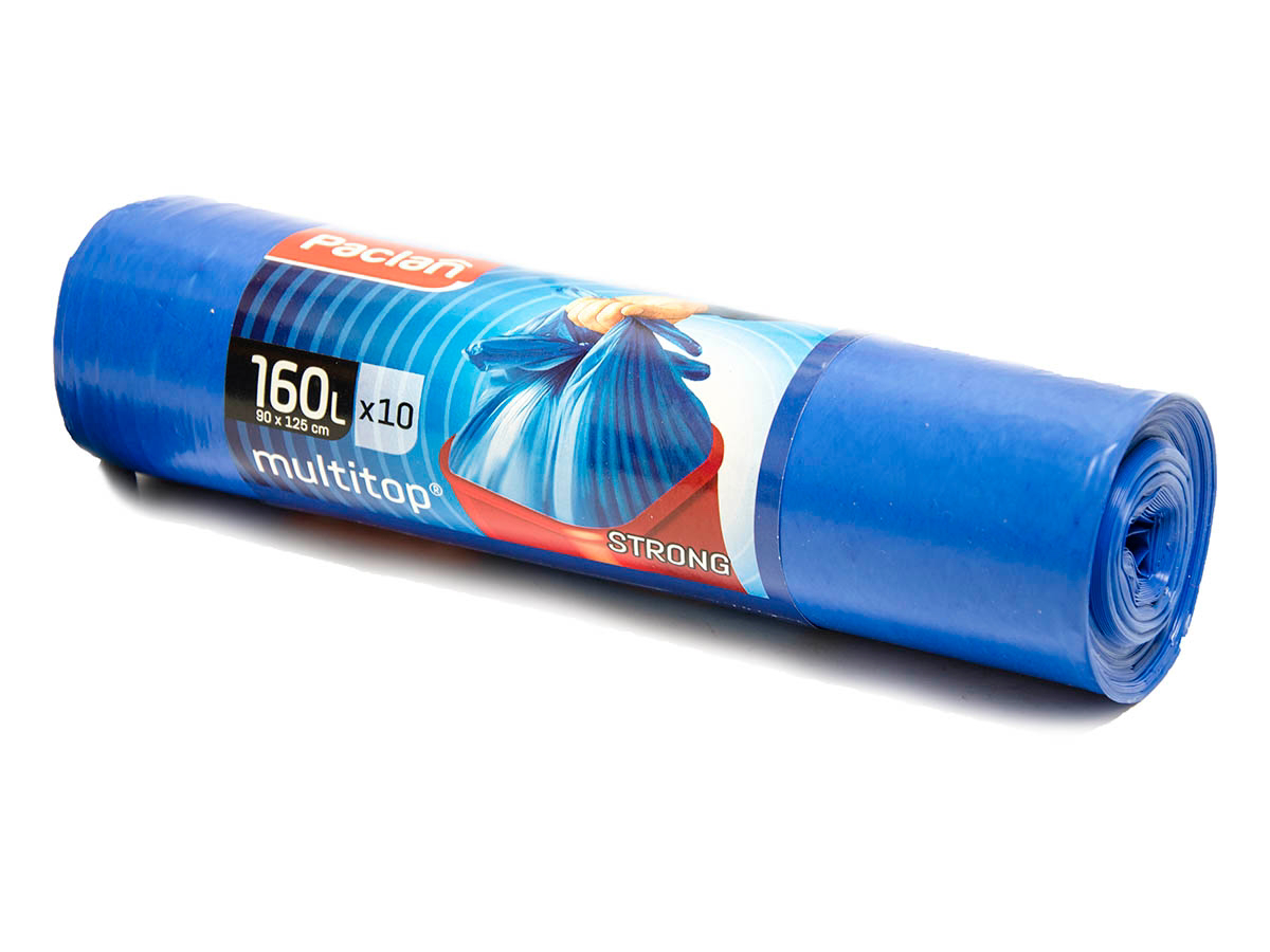 PACLAN Vrecia na odpad zaväzovacie 160 l 10 ks