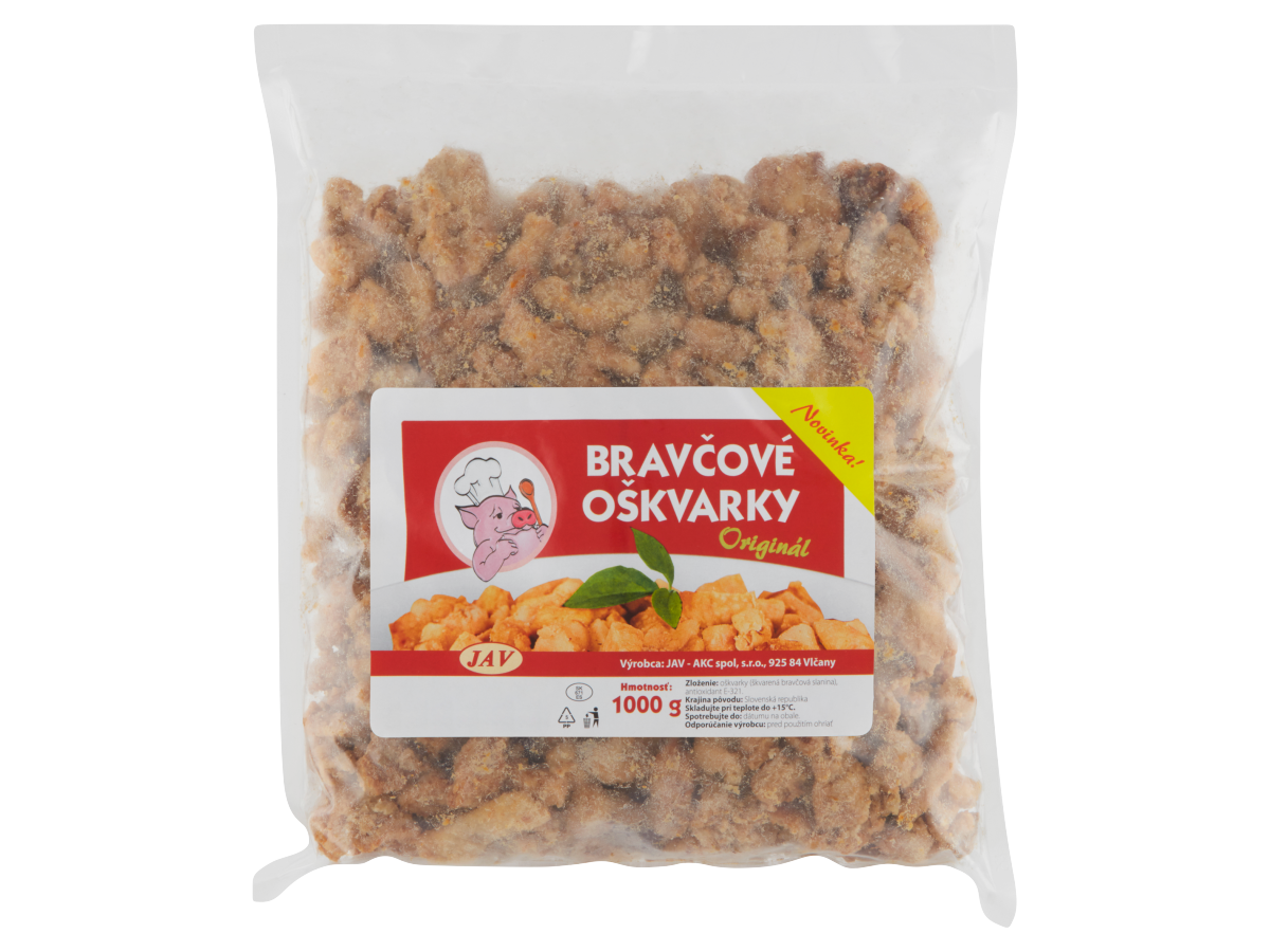 JAV Bravčové oškvarky chlad. 1 kg