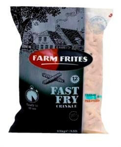 FARM FRITES Fast Fry zemiakové vlnky mraz. 2,5 kg