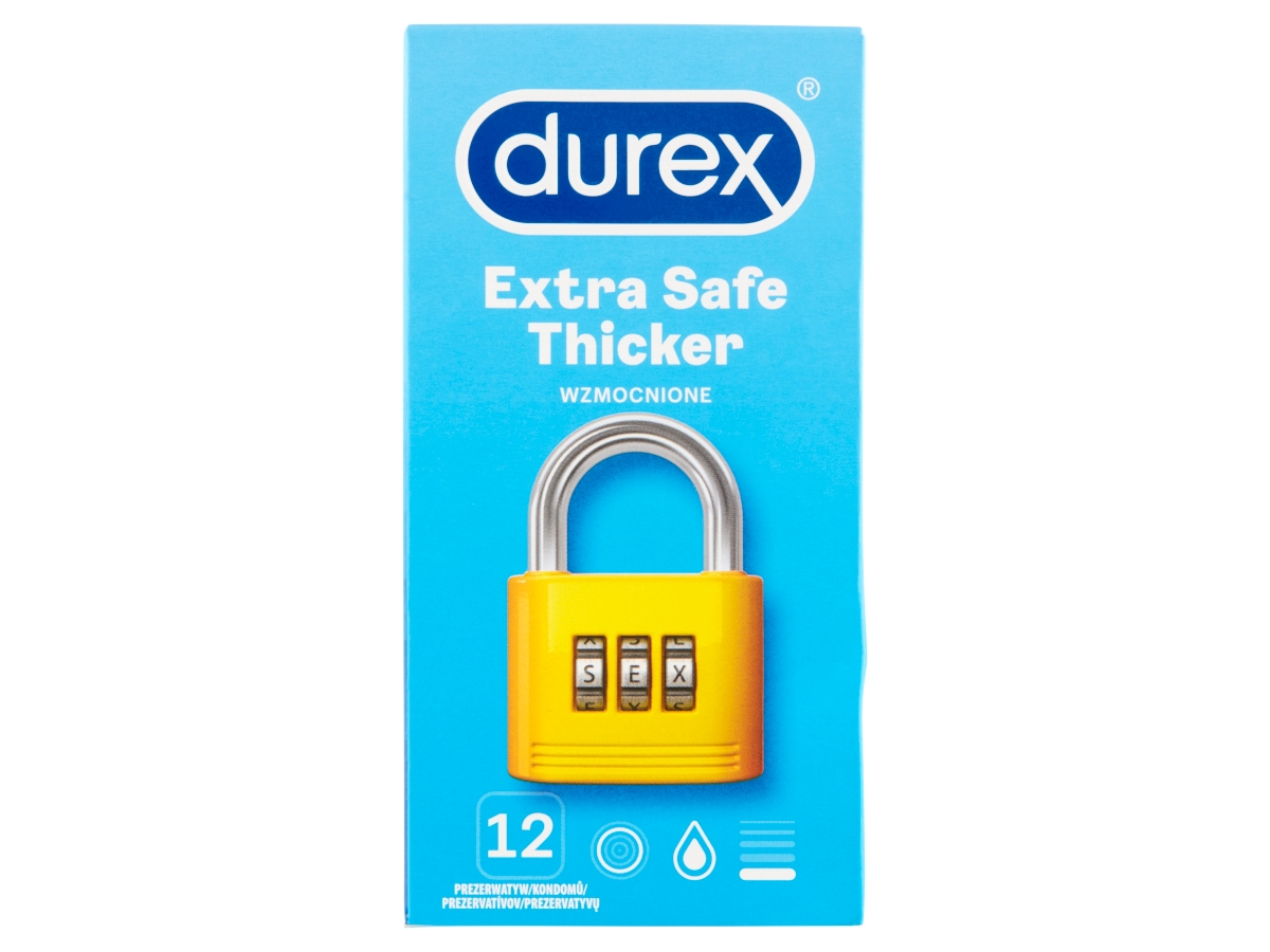 durex Extra Safe prezervatív 12 ks
