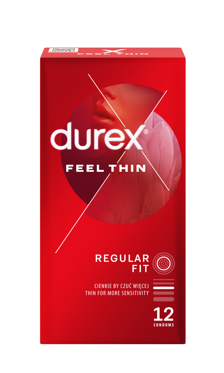 durex Feel Thin Classic prezervatív 12 ks