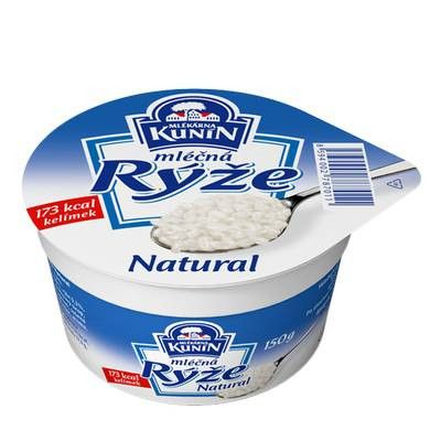 MLÉKÁRNA KUNÍN Mliečna ryža natural chlad. 12 x 150 g