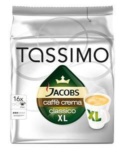 TASSIMO JACOBS Caffe Crema XL kapsuly 132,8 g