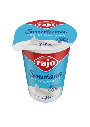 rajo Smotana kyslá 14 % chlad. 375 g