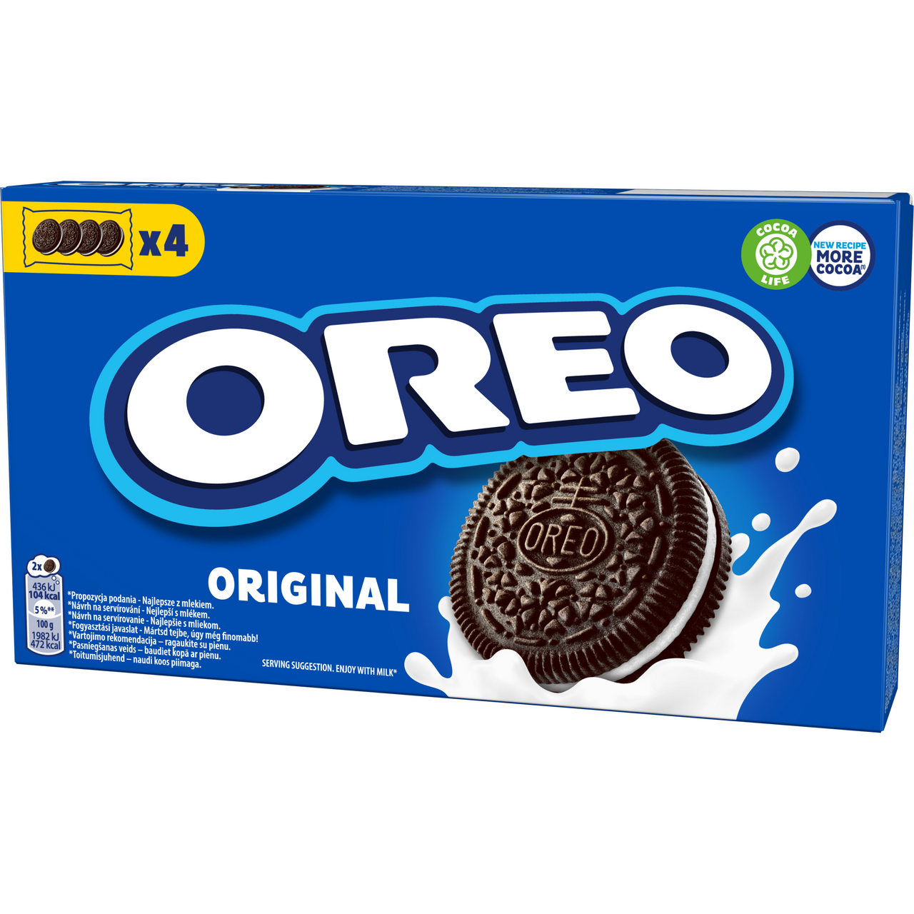 OREO Original sušienky s vanilkovou náplňou 176 g