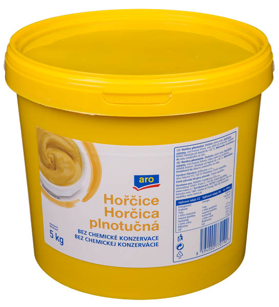 aro Horčica plnotučná 5 kg