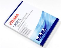 SIGMA Etikety samolepiace 35,6 x 16,9 mm 100 listov biele 1 ks