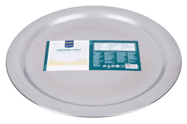 METRO PROFESSIONAL Podnos okrúhly lesklý 37 cm nerez 1 ks