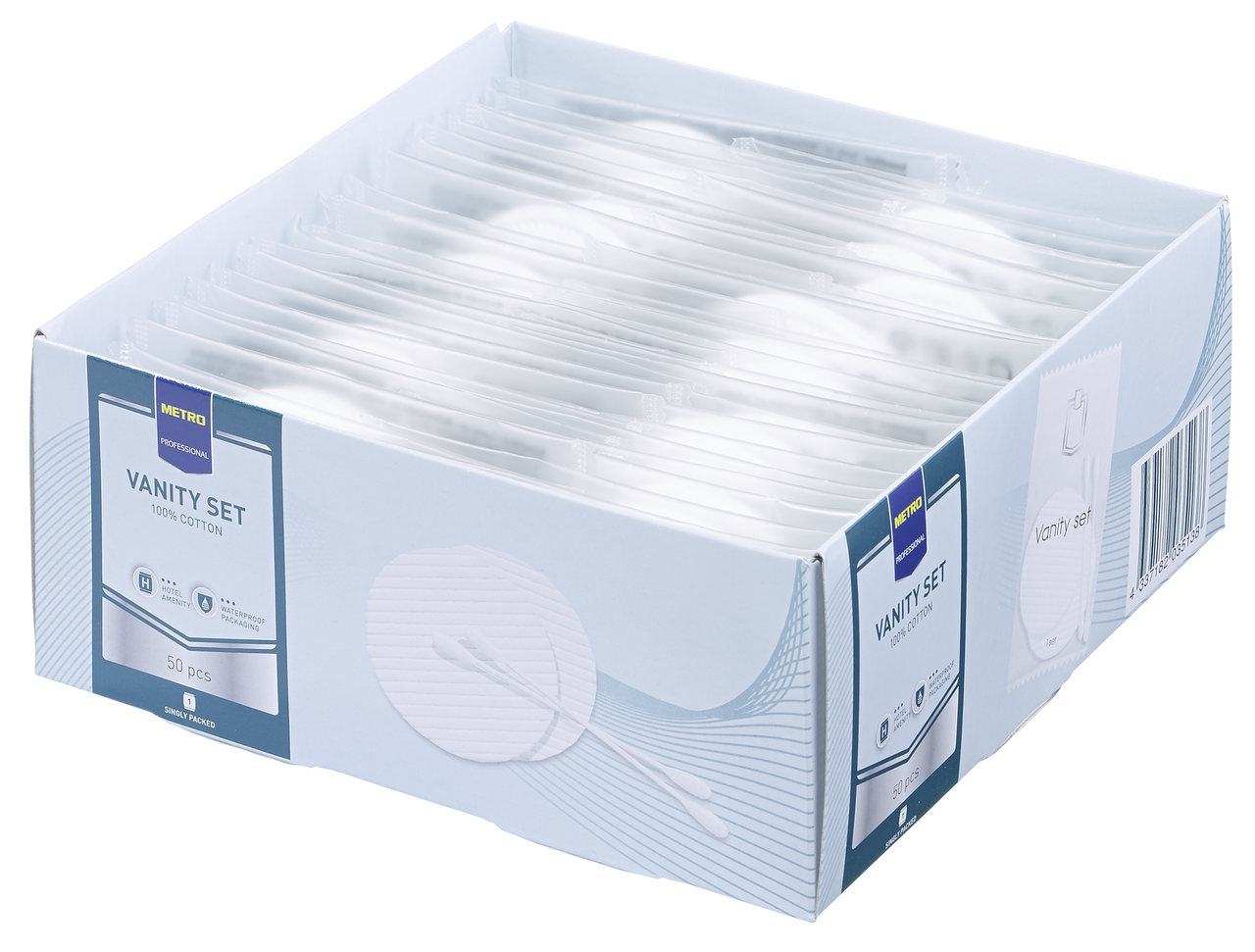 METRO PROFESSIONAL Set 2x vatové tampóny + 2x tyčinky 50 ks