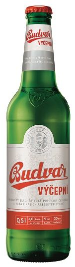 BUDVAR pivo 10° 20 x 500 ml SKLO