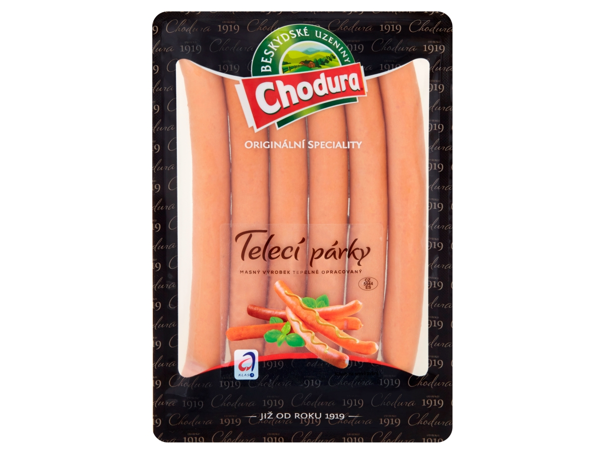 Beskydské uzeniny Teľacie párky chlad. 310 g