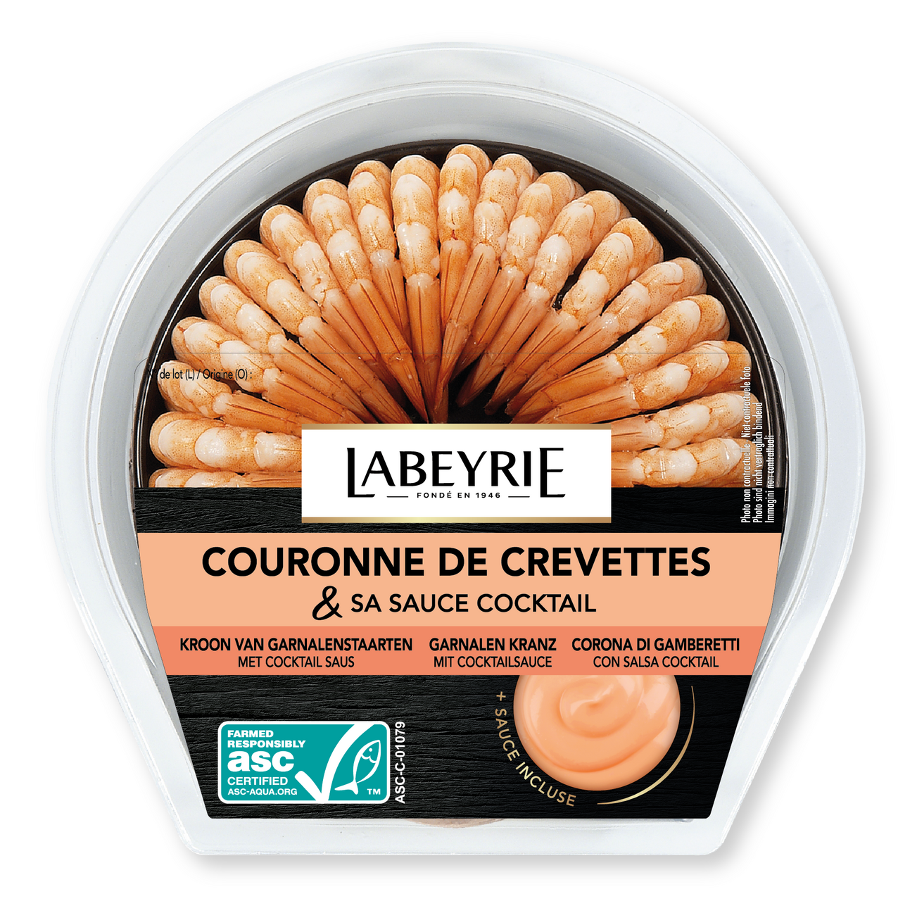 LABEYRIE Krevety v koktejlovej omáčke ASC chlad. 130 g