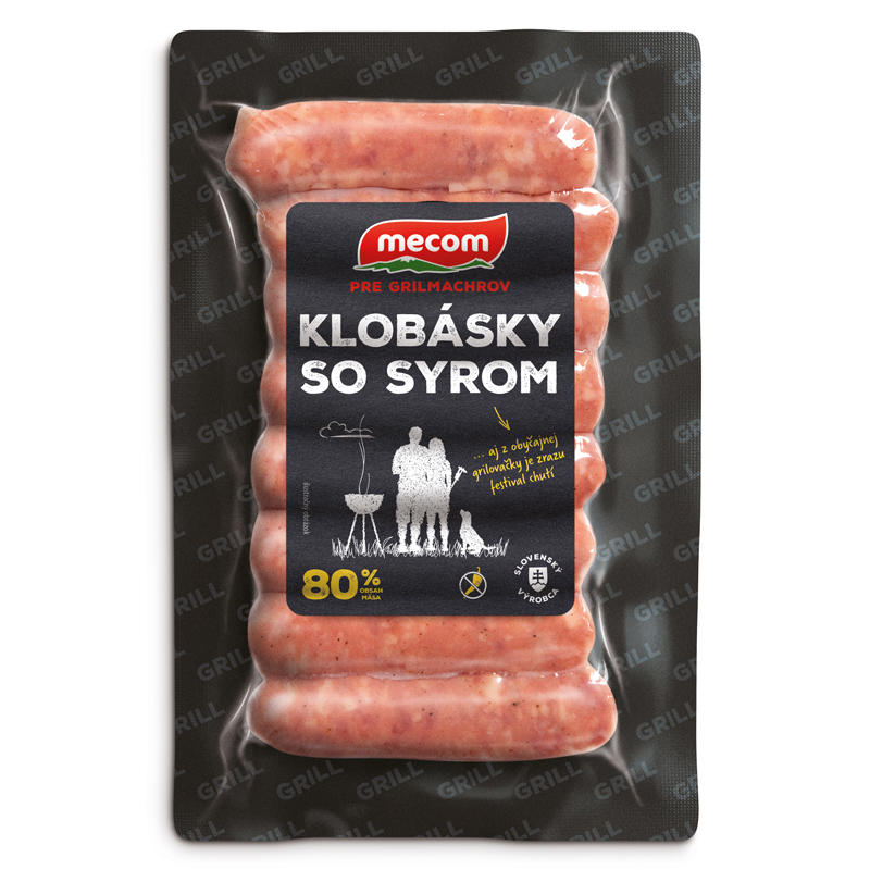 MECOM Gril klobása so syrom chlad. 210 g