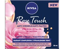 Nivea Rose Touch nočný krém proti vráskam 1x50 ml