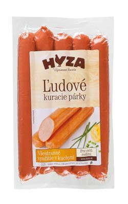 HYZA Ľudové kuracie párky chlad. 300 g