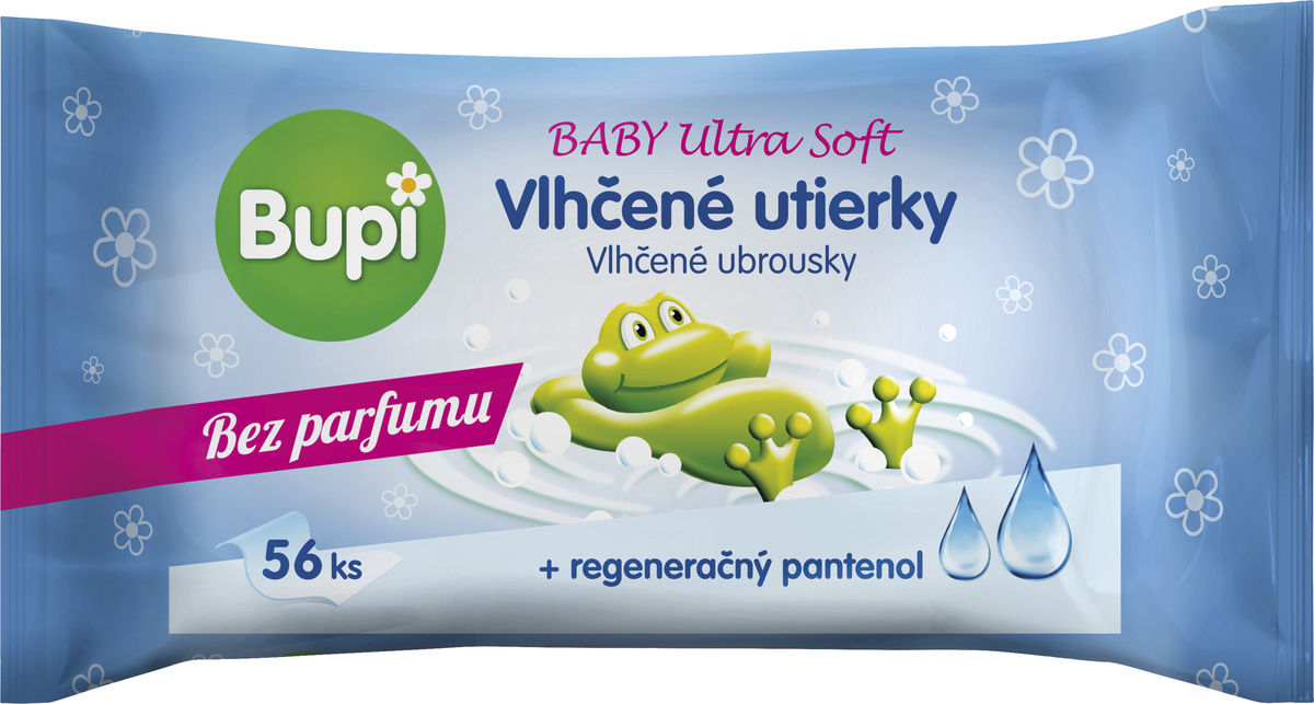 BUPI Vlhčené obrúsky ultra soft 56 ks