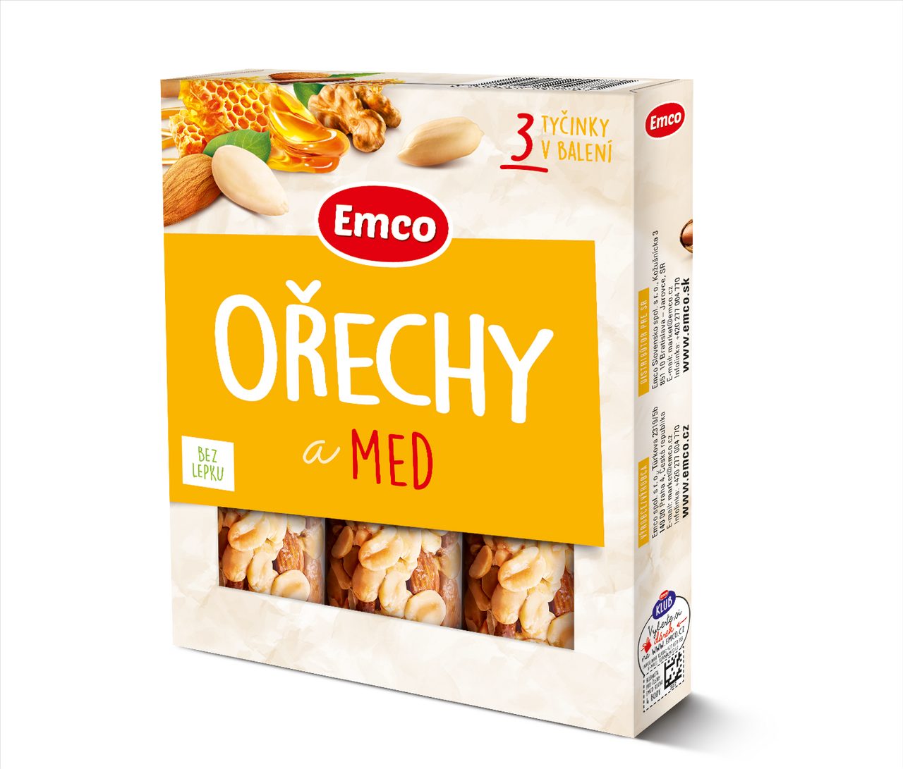 Emco Orechy a med tyčinka 3 x 35 g