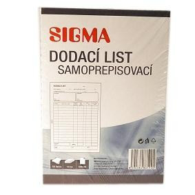 SIGMA Dodací list samoprepisovací A5 50 listov 10 ks
