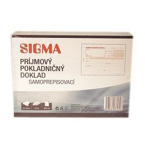 SIGMA Príjmový pokladničný doklad A6 50 listov 10 ks