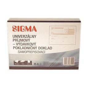 SIGMA Príjmový a výdavkový doklad univerzálny A6 10 ks