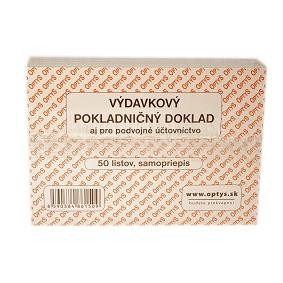 SIGMA Výdavkový pokladničný doklad A6 50 listov 10 ks