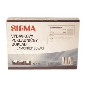 SIGMA Výdavkový pokladničný doklad A6 50 listov 10 ks