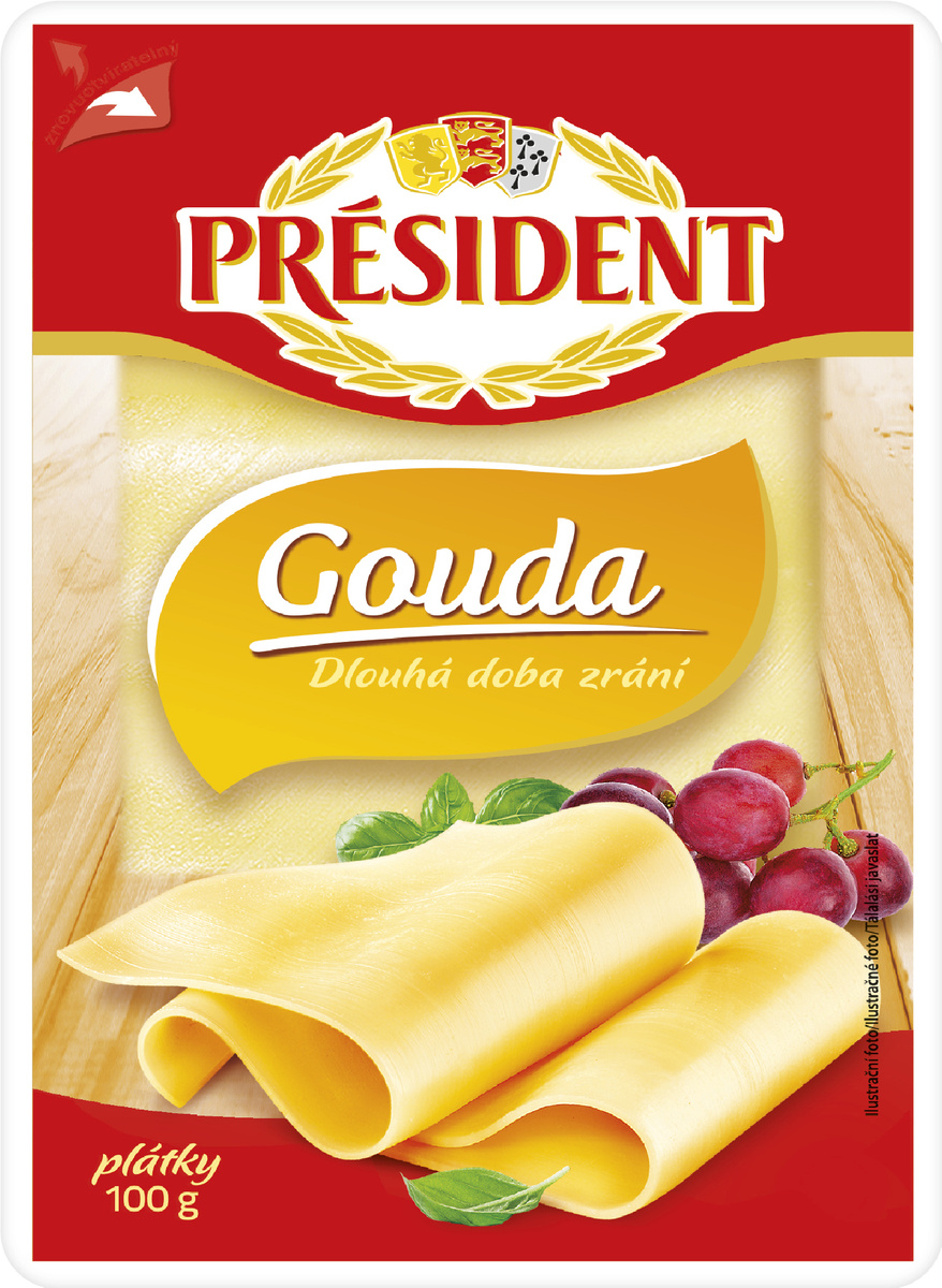 PRÉSIDENT Gouda plátky chlad. 100 g
