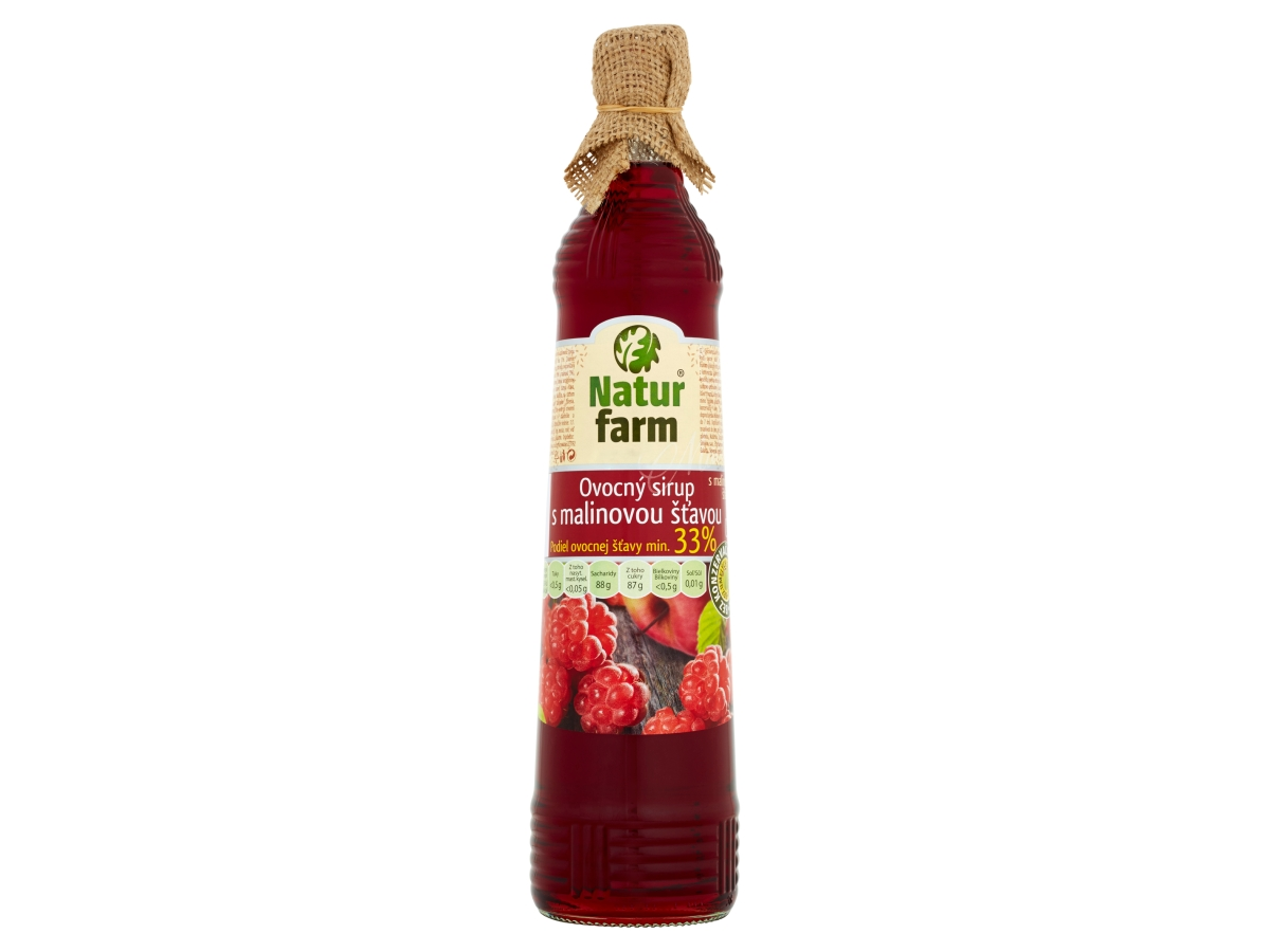 Natur farm Ovocný sirup s malinovou šťavou 700 ml
