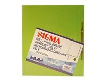 Dosky papierové roc zelené SIGMA 10ks