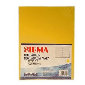 SIGMA Odkladacia mapa (dosky) 250 žlté 10 ks