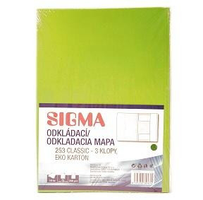SIGMA Odkladacia mapa (dosky) 253 zelené 10 ks