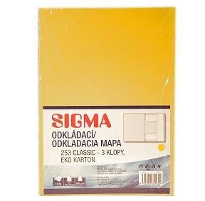 SIGMA Odkladacia mapa (dosky) 253 žlté 10 ks