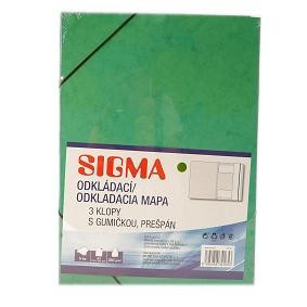 SIGMA Odkladacia mapa (dosky) 253 prešpán zelené 5 ks
