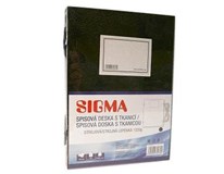 SIGMA Dosky spisové so šnúrkou čierne 10 ks