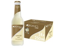 Red Bull Organics Ginger zázvorová limonáda 24x250 ml SKLO