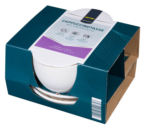 METRO PROFESSIONAL Due Šálka s podšálkou 180 ml 2 ks