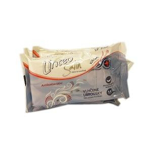 Linteo Vlhčené obrúsky antibakteriálne 4 x 15 ks