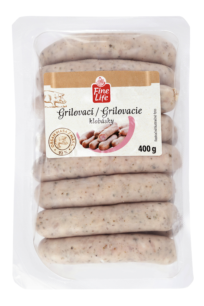 Fine Life Grilovacie klobásky chlad. 400 g