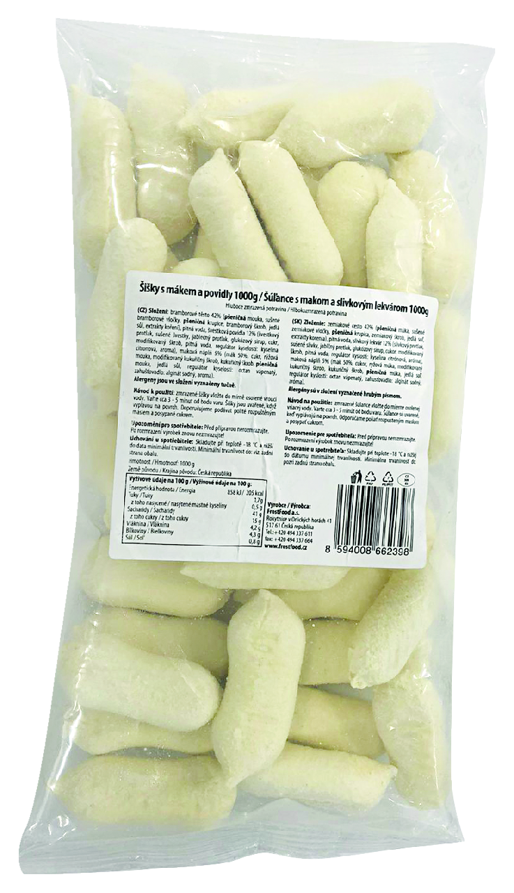 Šúľance s makom a slivkovým lekvárom mraz. 1 kg