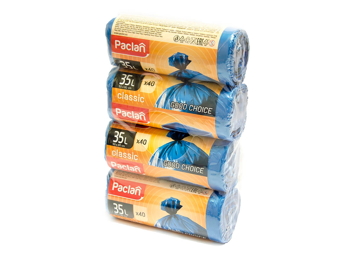 PACLAN Vrecia na odpad 35 l 4 x 40 ks 