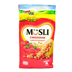 BONAVITA Müsli s malinami a vanilkou 700 g