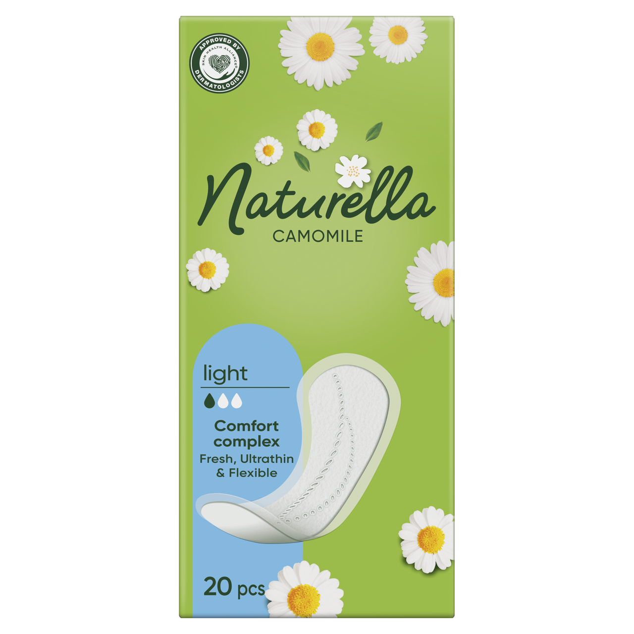 naturella normal slip light dámske vložky 20 ks