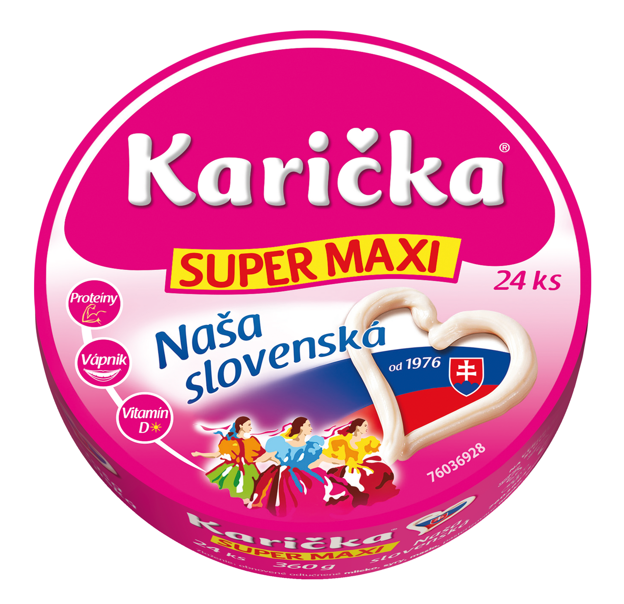 Karička Super maxi tavený syr chlad. 360 g