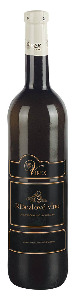 VIREX Ríbezľové víno ovocné LX 750 ml