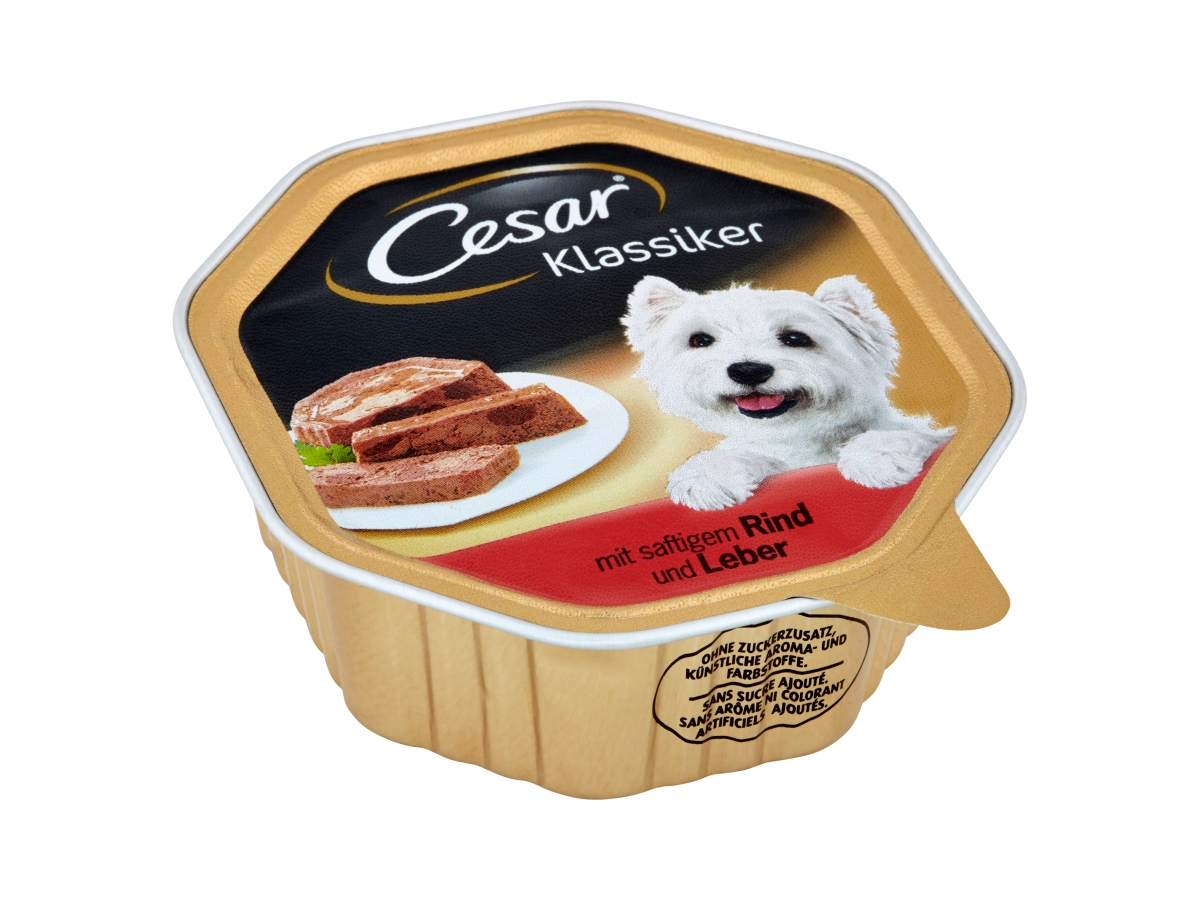 Cesar s hovädzím mäsom a pečeňou vanička 150 g